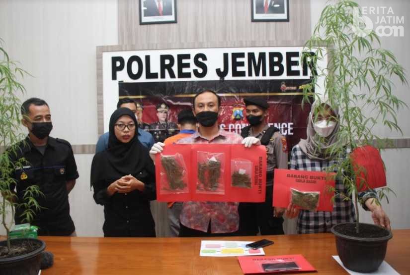 Ganja 109 Gram Kirim Warga Lumajang ke Penjara di Jember