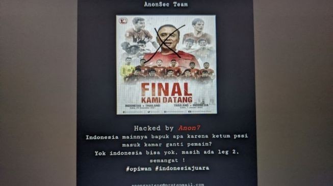 Kalah 0-4 dari Thailand, Situs PSSI Langsung Diretas