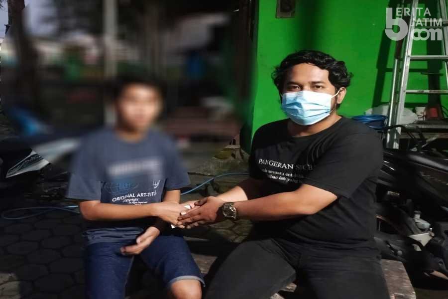 FJS Santuni Korban Dugaan Pemukulan Oknum Polisi Sidoarjo