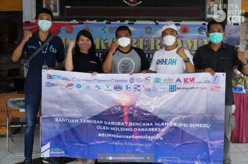Wakili Holding, PT SIER Kembali Salurkan Bantuan Erupsi Semeru