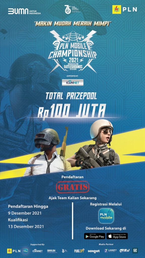 PLN Gelar Turnamen PUBG Tingkat Nasional, Berhadiah Ratusan Juta Rupiah