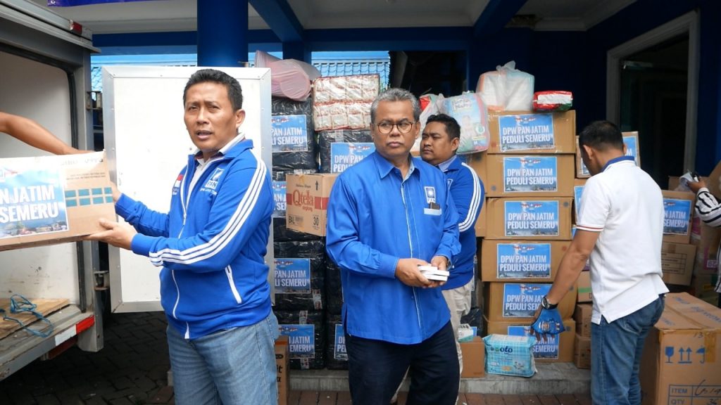 PAN Jatim Kirim Bantuan untuk Korban Erupsi Semeru