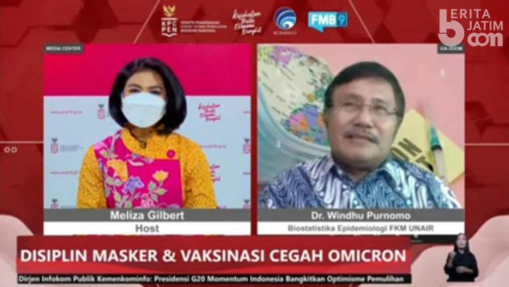 Prokes, Vaksinasi dan Deteksi Dini Diperlukan untuk Antisipasi Varian Baru Omicorn