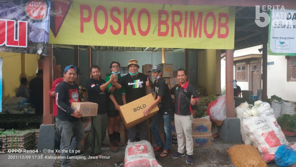 Karya Timur Prima Salurkan Bantuan Bencana Erupsi Gunung Semeru