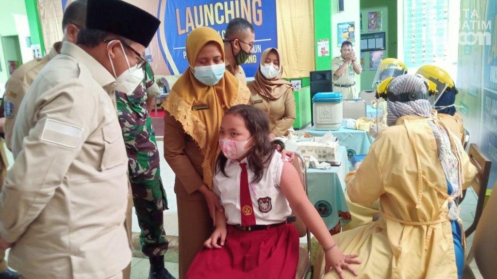 Vaksinasi Anak Dimulai, 76 Ribu Siswa Kota Malang Masuk Sasaran