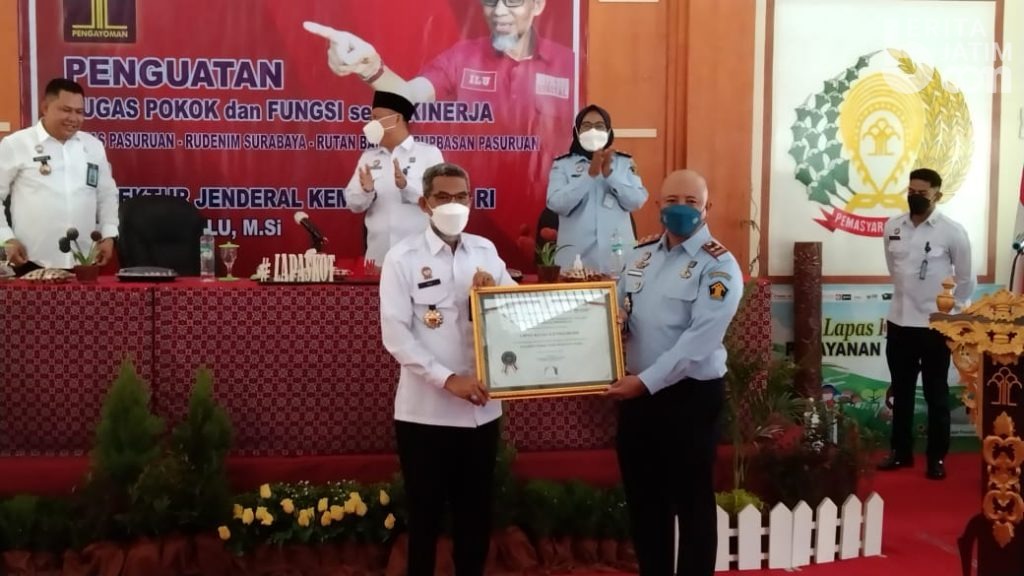 Lapas Kelas IIB Kota Pasuruan Dapat Predikat Wilayah Bebas Korupsi