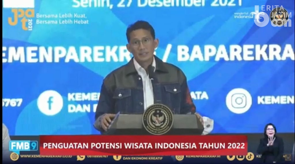 Menparekraf Optimis Sambut Tahun 2022 dengan Kebangkitan Parisiwata