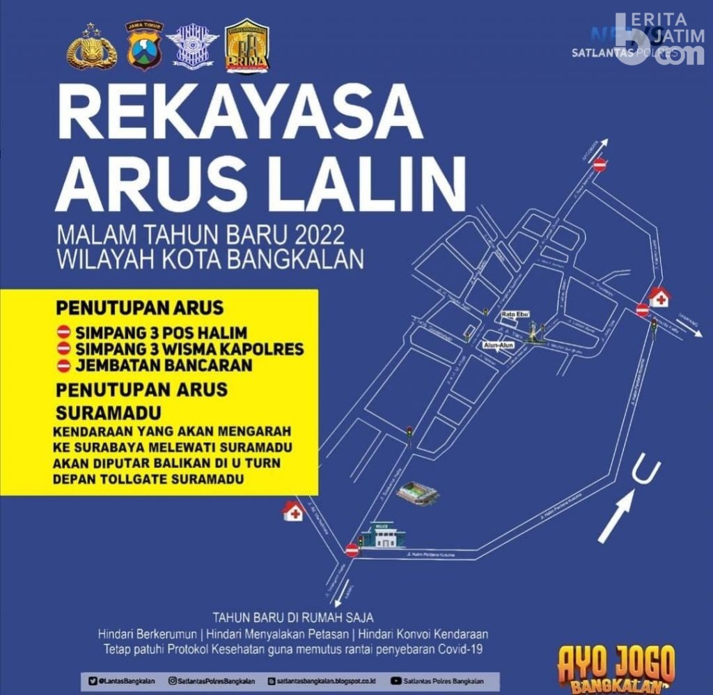 Malam Tahun Baru, Jembatan Suramadu Ditutup Pukul 22.00-05.00 WIB