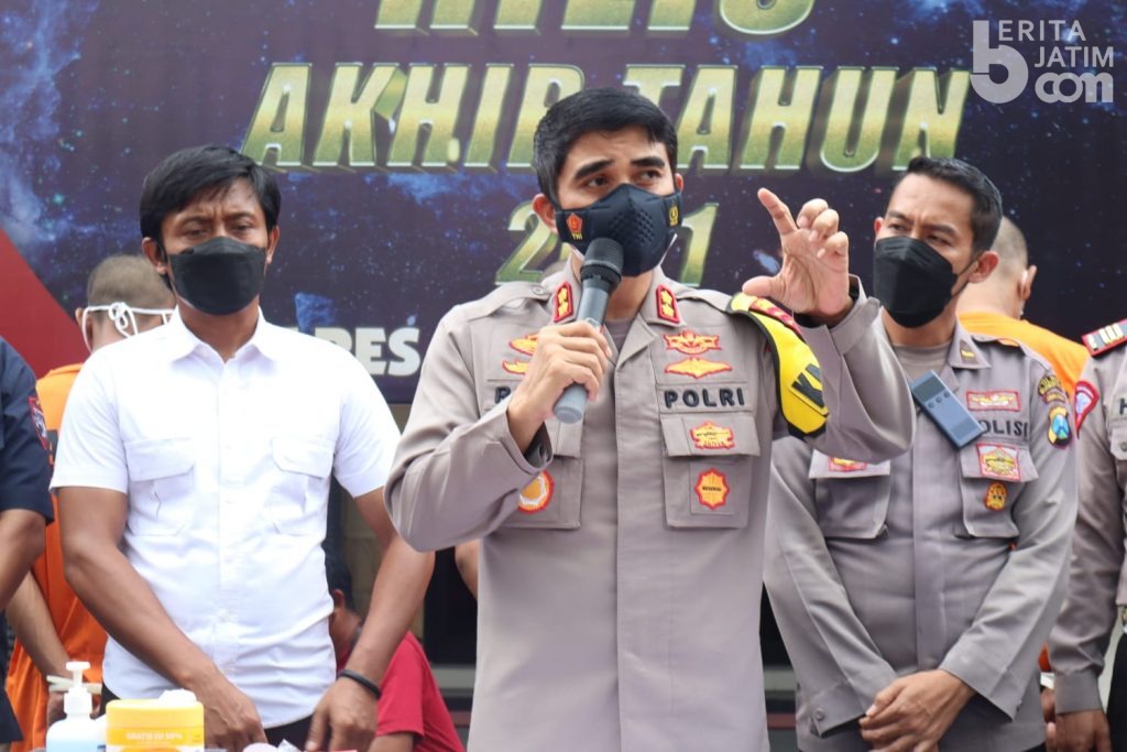 Kriminalitas di Polresta Mojokerto Naik, Penindakan Pelanggar Lalu Lintas Turun