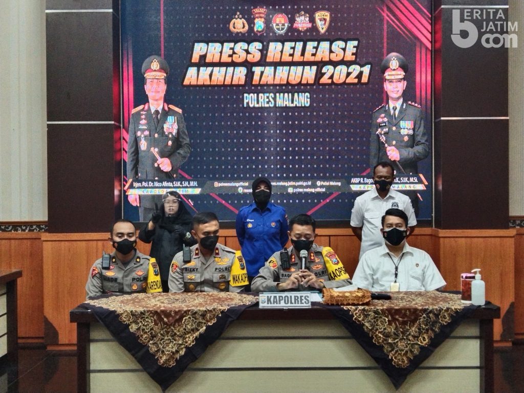 Angka Kriminalitas Menurun, Polres Malang Terima 11 Penghargaan Selama 2021