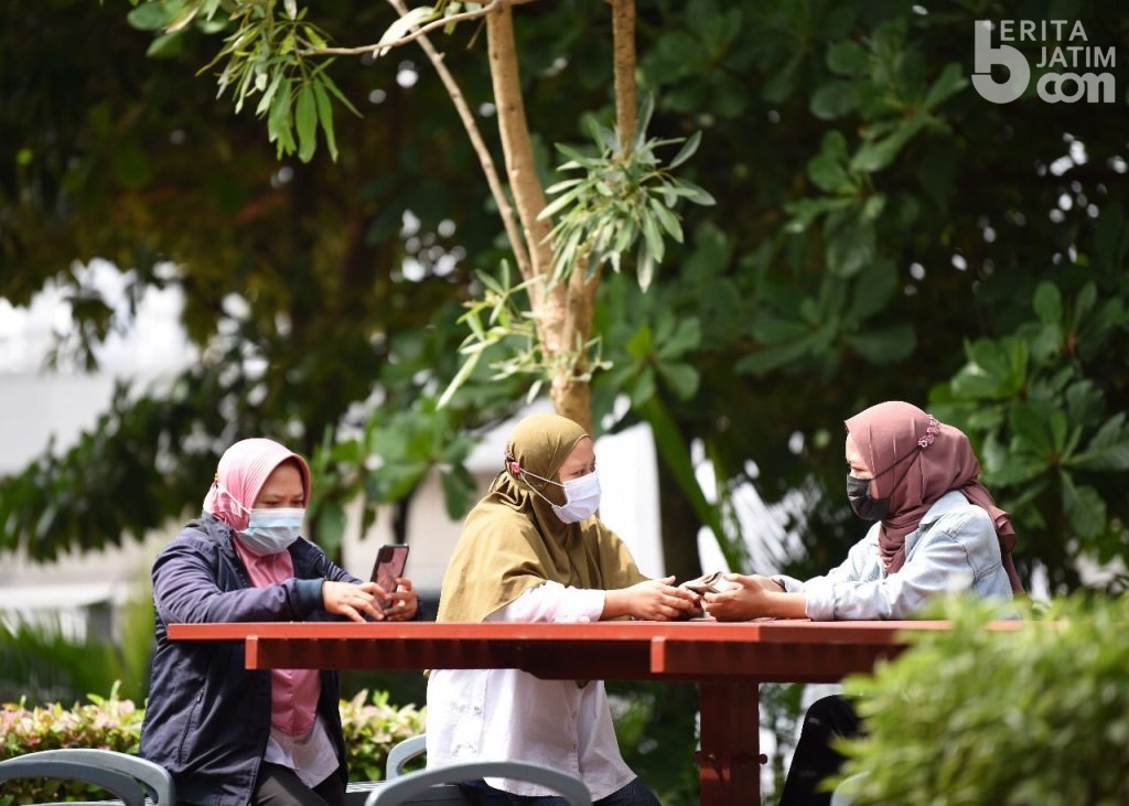 Uji Coba Pembukaan Taman, Wali Kota Kediri Himbau Penerapan Protokol Kesehatan Ketat