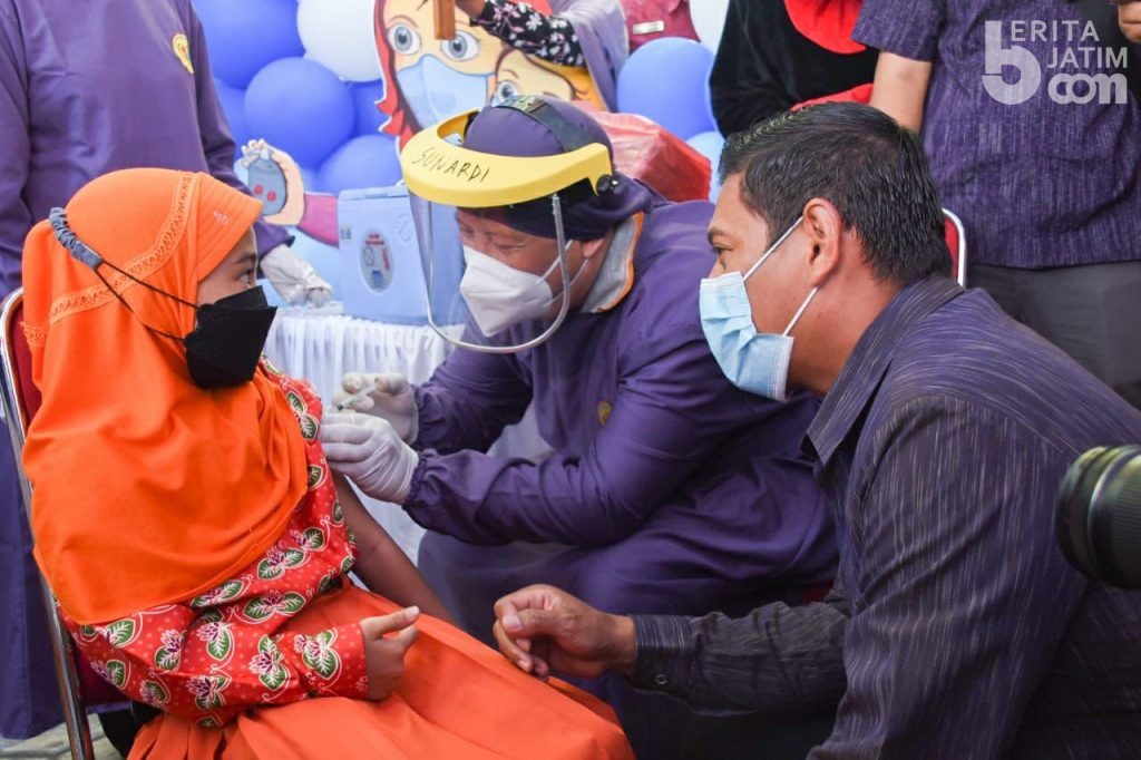 Vaksinasi untuk Anak 6-11 Tahun di Kota Kediri Capai 12 Persen Vaksinasi