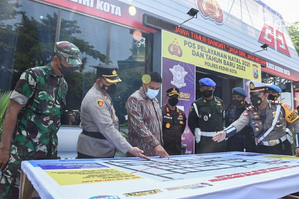 Wali Kota dan Forkopimda Jamin Pelaksanaan Nataru 2021 di Kota Kediri Aman