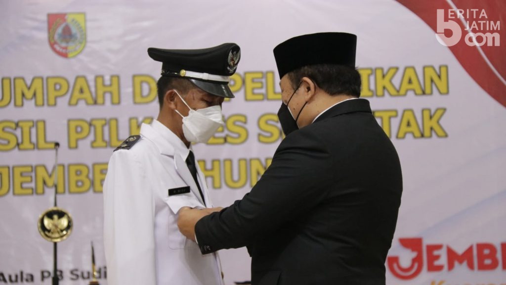 Lantik 59 Kades, Bupati Hendy: Jangan Bikin Blok-Blok Sendiri