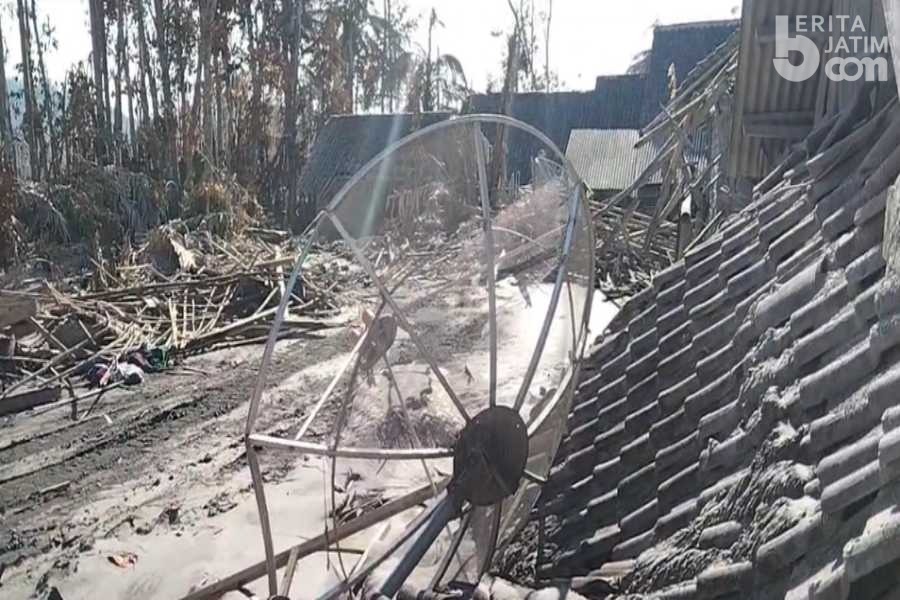 Hari ke 7 Erupsi Gunung Semeru, Rumah Hancur, Debu dan Pasir Masih Hangat