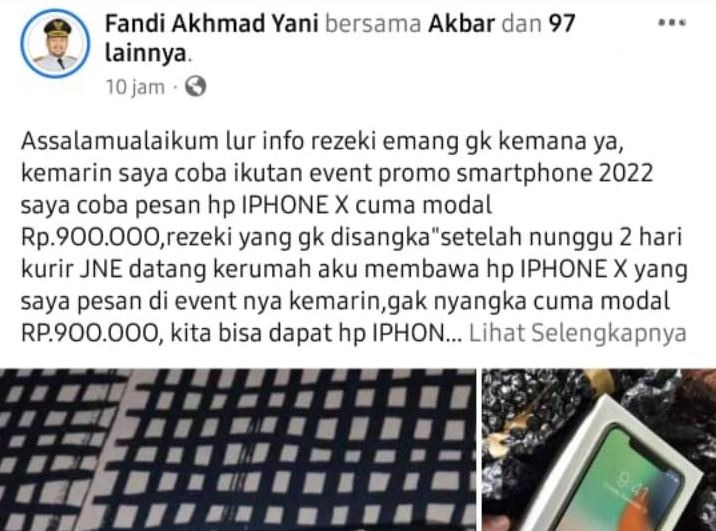 Akun Medsos Abal-Abal Kembali Catut Nama Bupati Gresik Gus Yani
