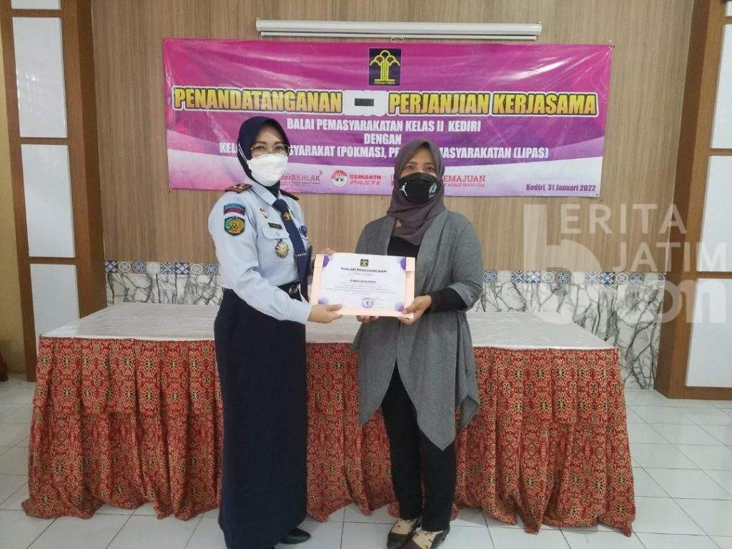 Bekali Warga Binaan, Bapas Kediri Gandeng 6 Pokmas Lipas