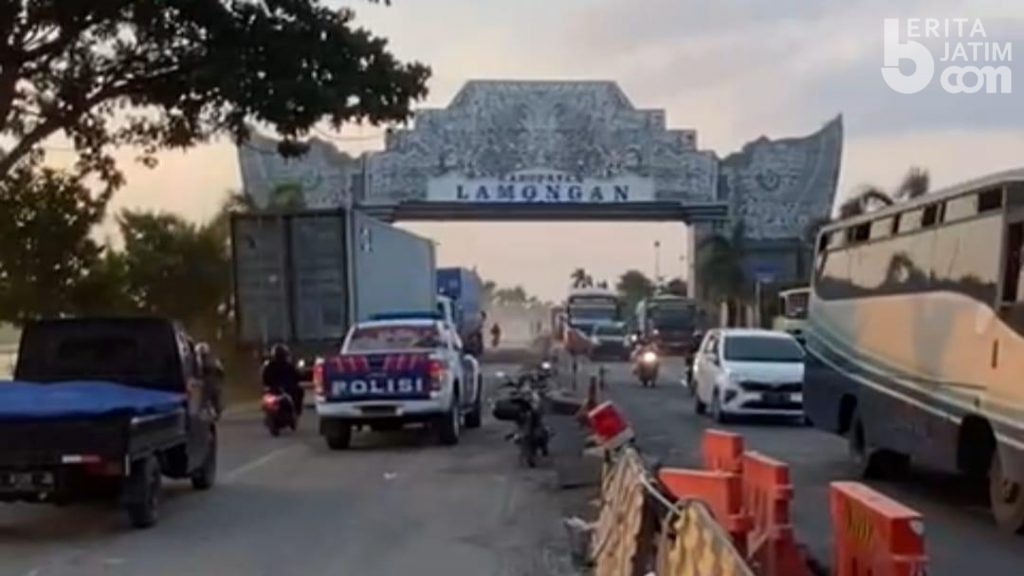 Kabar Baik, Jalur Poros Nasional di Lamongan Dibuka Penuh