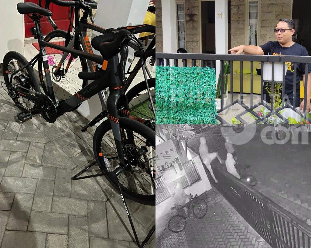 Terekam CCTV, 2 Sepeda Angin Seharga Rp 30 Juta Raib Digondol Maling