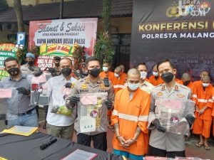 Polresta Malang Kota Amankan 2,6 Kilogram Ganja dan Sabu dari Seorang Kurir