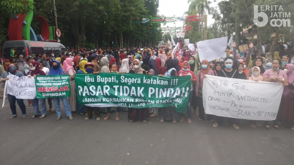 Pedagang Terus Dengungkan Penolakan Relokasi Pasar Kota Bojonegoro