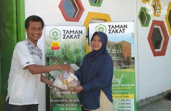 Hari Gizi Nasional, LAZ Taman Zakat Bantu Daging dan Susu ke Anak Yatim