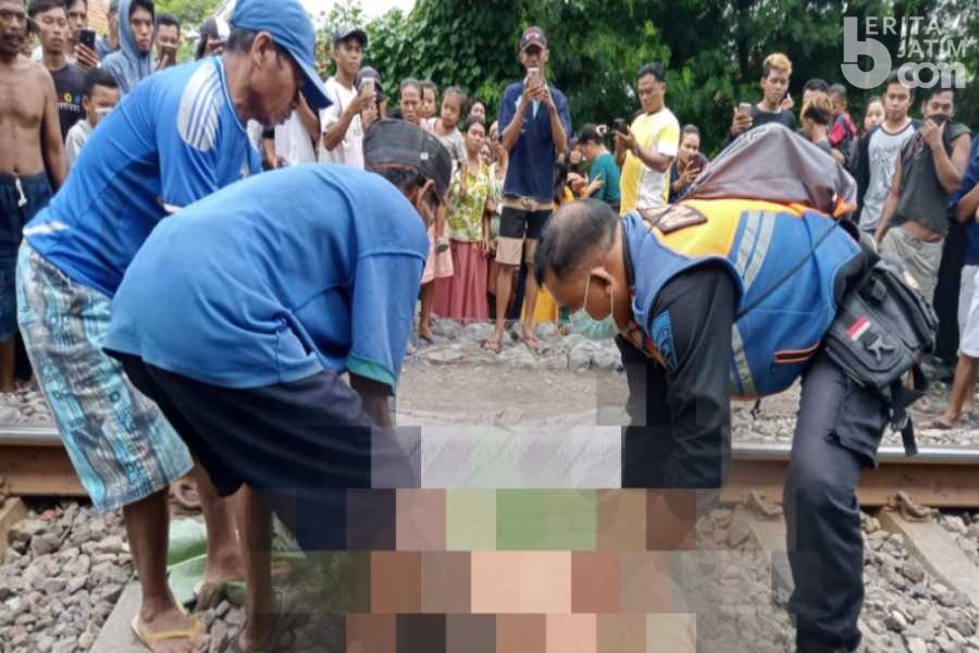 Nenek Tanpa Identitas Meninggal Tertabrak Kereta Api di Leces Probolinggo