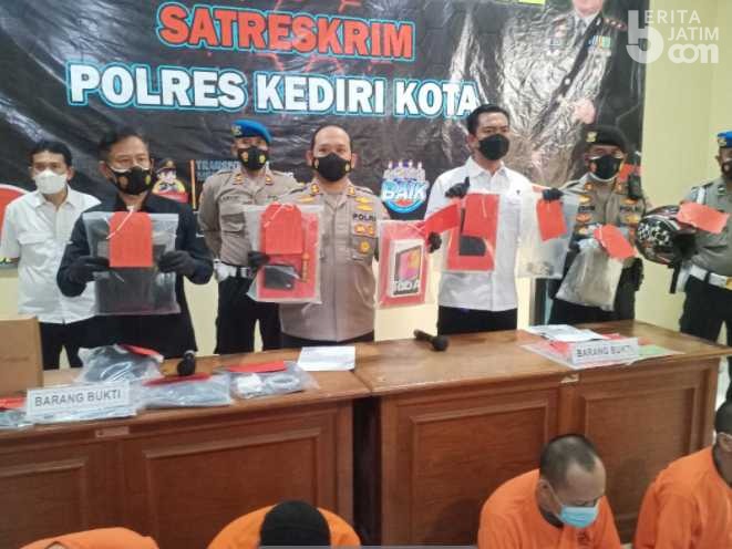 Sindikat Pecah Kaca Mobil di Kediri Dihadiahi Timah Panas