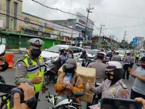 Cara Polresta Malang Kota Rayakan Valentine Dengan Kampanye Prokes