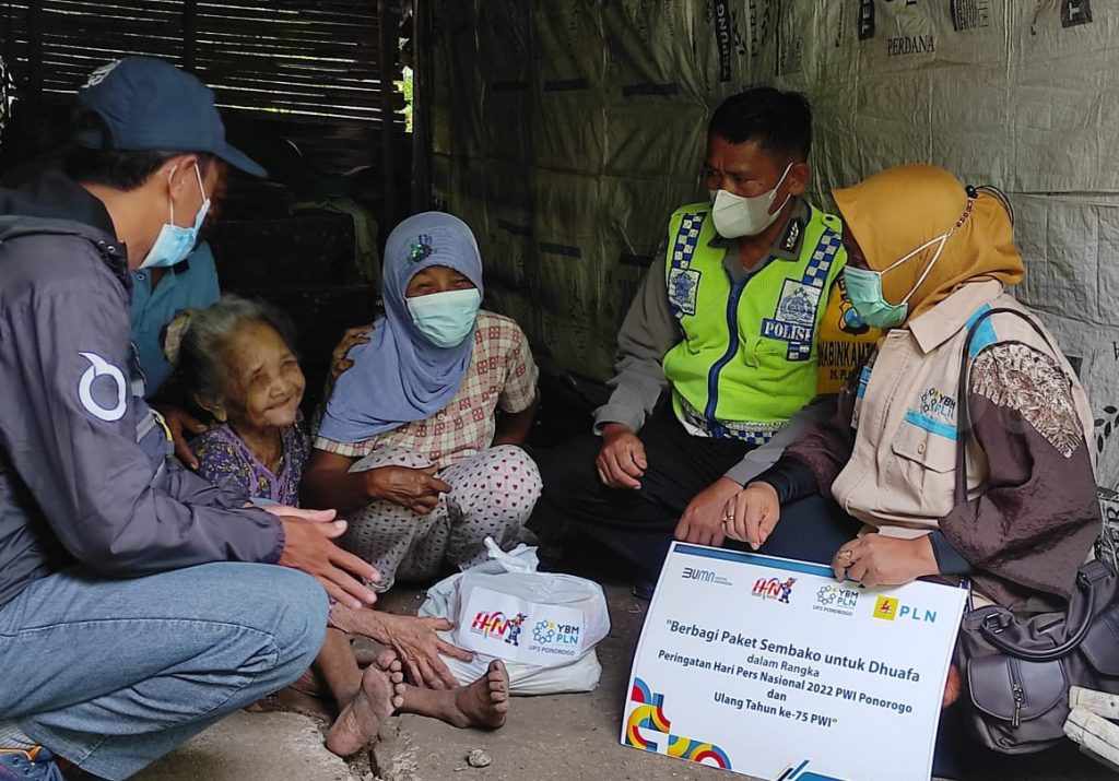 Peringati HPN 2022, PWI Ponorogo Gelar Baksos Sambang Sahabat di 3 Desa