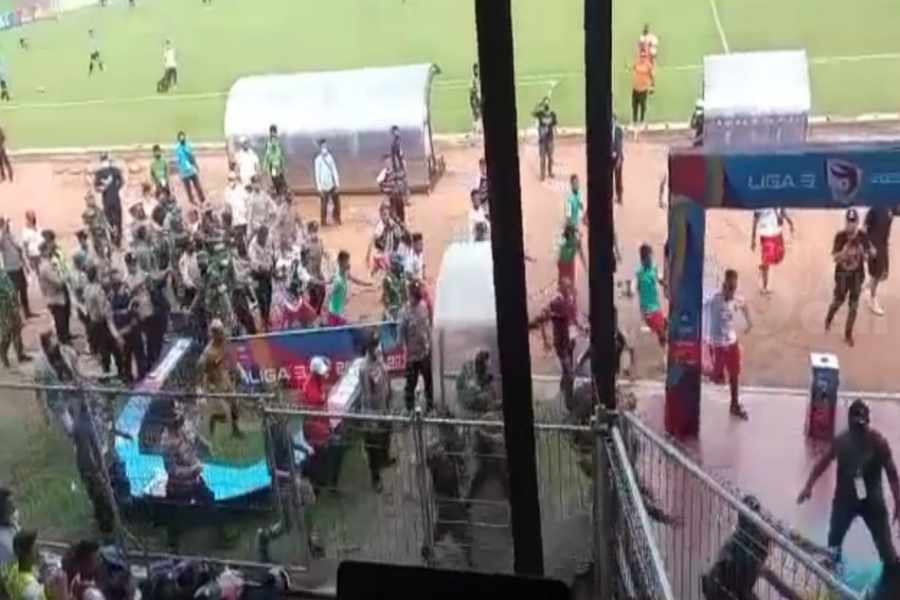 Kemenangan Persedikab Kediri Ternoda, Wasit Dikeroyok