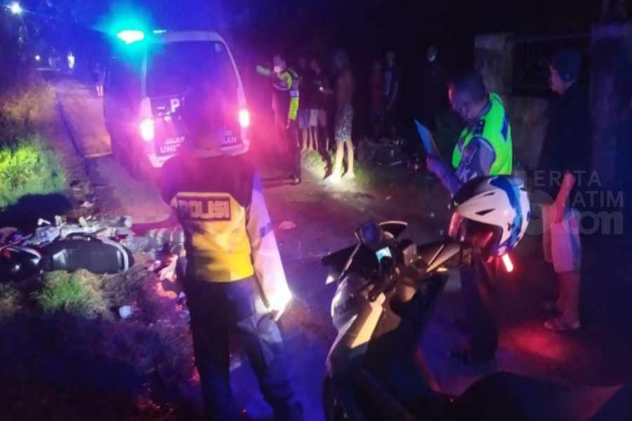 Tabrakan 2 Motor Mega Pro, Dua Pengendara Tewas di Jalan Tuban