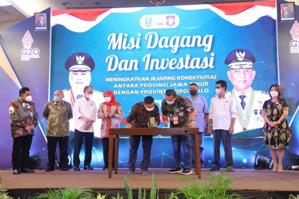 PT JGU Teken Komitmen Perdagangan di Forum Misi Dagang dengan Gorontalo