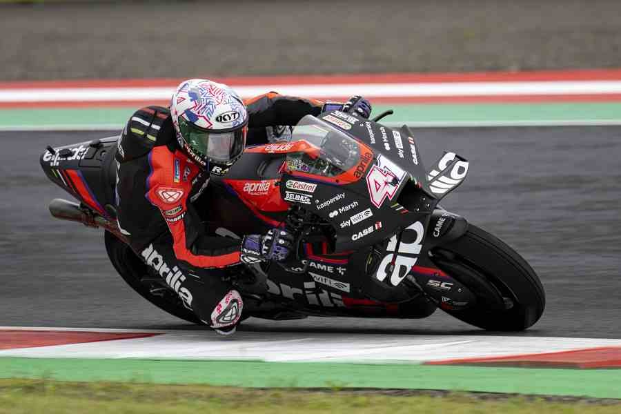 Meski Tergelincir, Pembalap Aprilia Aleix Espergaro Tetap Masuk 10 Besar MotoGP Mandalika