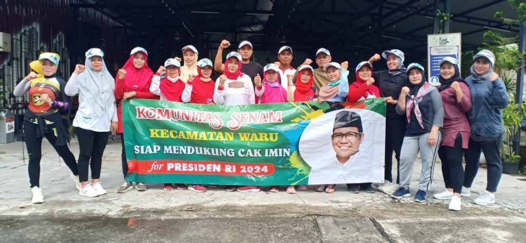 Pegiat Senam Waru Deklarasikan Gus Muhaimin Presiden 2024