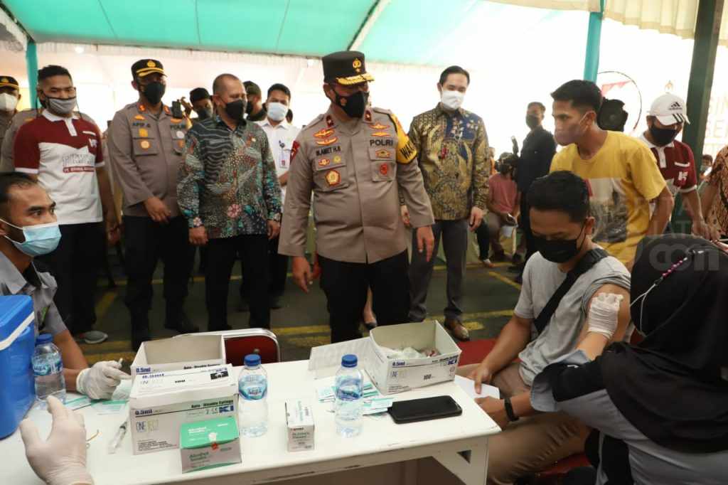 Tembus 97 Persen, Waka Polda Jatim Apresiasi Capaian Vaksinasi di Kabupaten Mojokerto