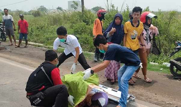 Kendarai Motor, Warga Glagah Lamongan Meninggal Terlindas Truk