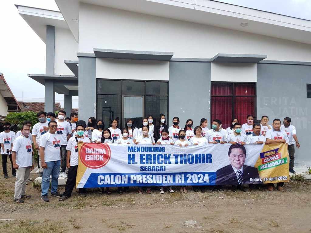 Komunitas Milenial Kediri Deklarasi Dukung Erick Thohir Presiden 2024