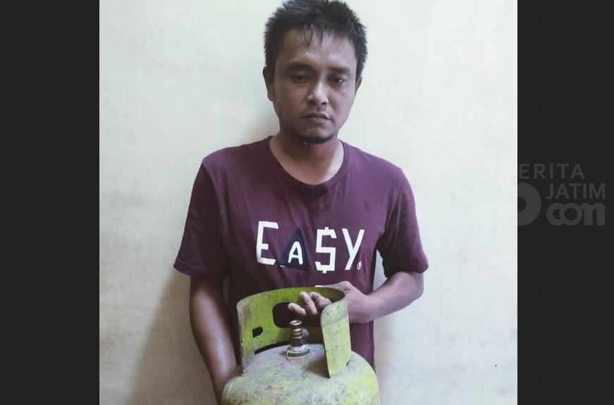 Curi Tabung Elpiji, Kepergok, Sembunyi di Sungai, Tetap Saja Ketahuan