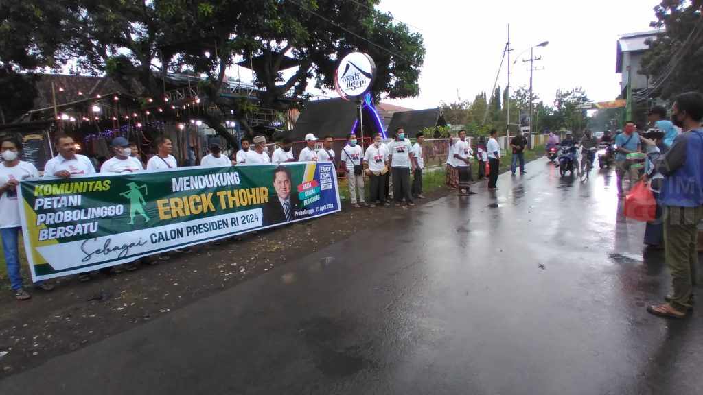 Komunitas Petani Probolinggo Bersatu, Deklarasi Dukung Erick Thohir Presiden 2024