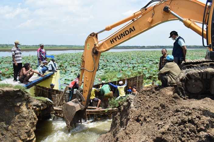 Data Terbaru, Jebolnya Waduk Rancang Lamongan Genangi Sawah dan 150 Rumah