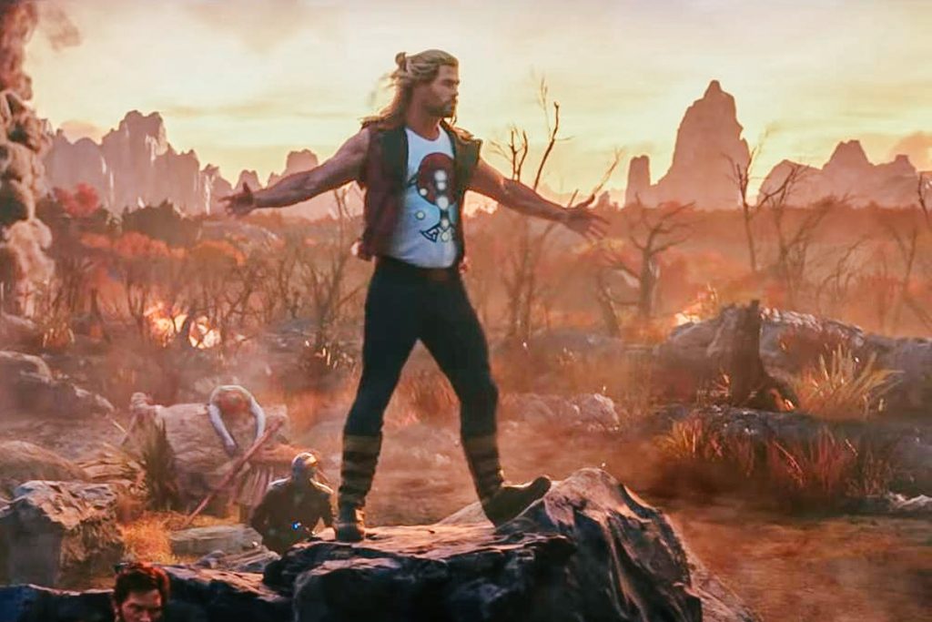 Ilustrasi salah satu adegan dalam film Thor: Love and Thunder (2022)