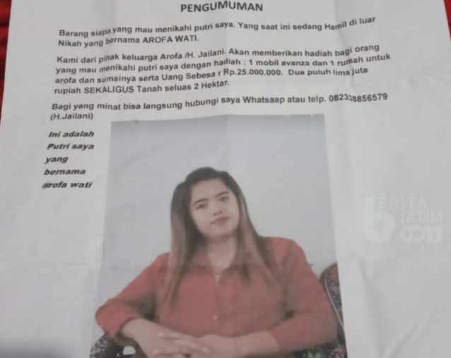 Viral Ayah Carikan Jodoh Putrinya Lewat Selebaran di Probolinggo, Berikut Faktanya