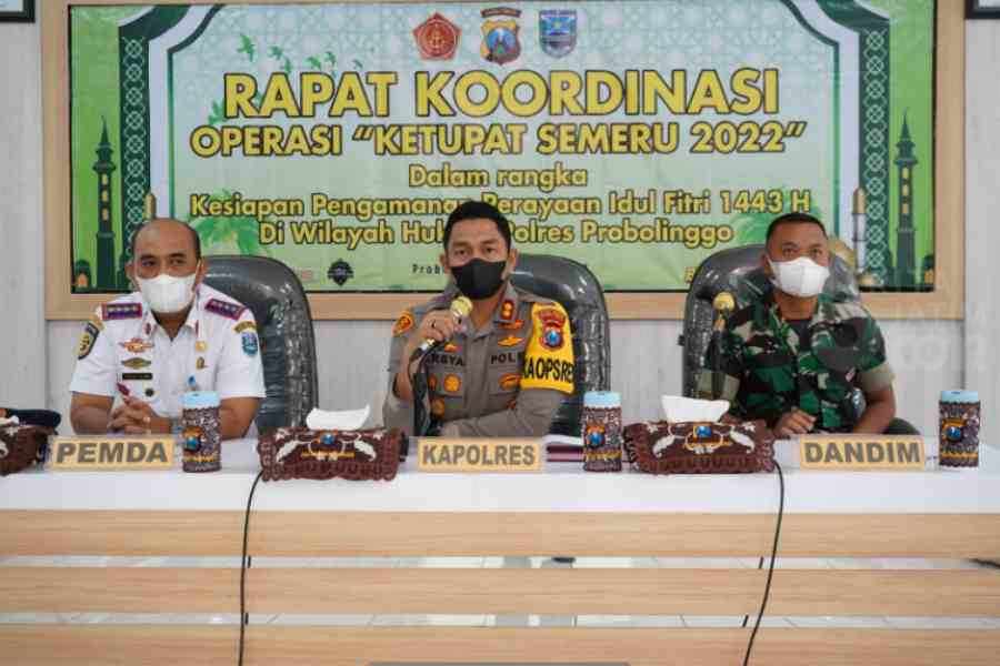 Amankan Mudik Lebaran, Polres Probolinggo Gelar Rakor