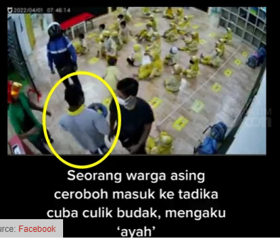 Ngeri, Detik-detik Penculikan Anak TK Terekam CCTV, Pelaku Ngaku Ayah