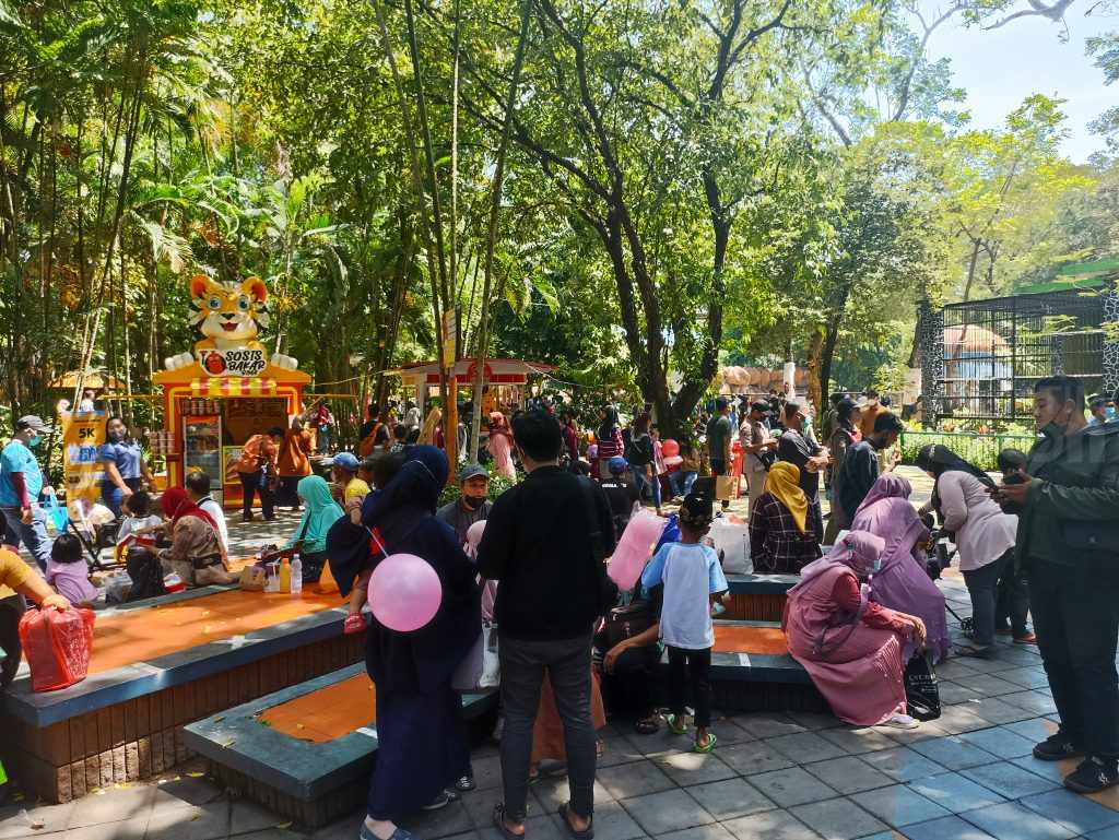 H+1 Lebaran Idulfitri, Kebun Binatang Surabaya Dipadati 5000 Pengunjung