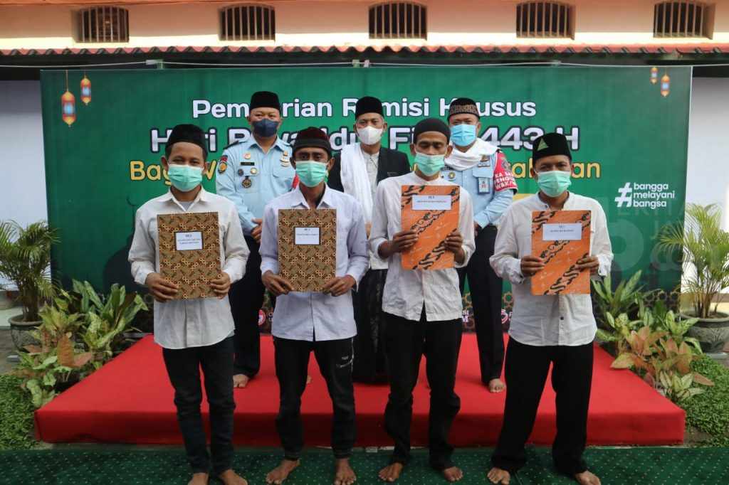 326 Napi Lapas Mojokerto Terima Remisi Khusus, 4 orang Langsung Bebas