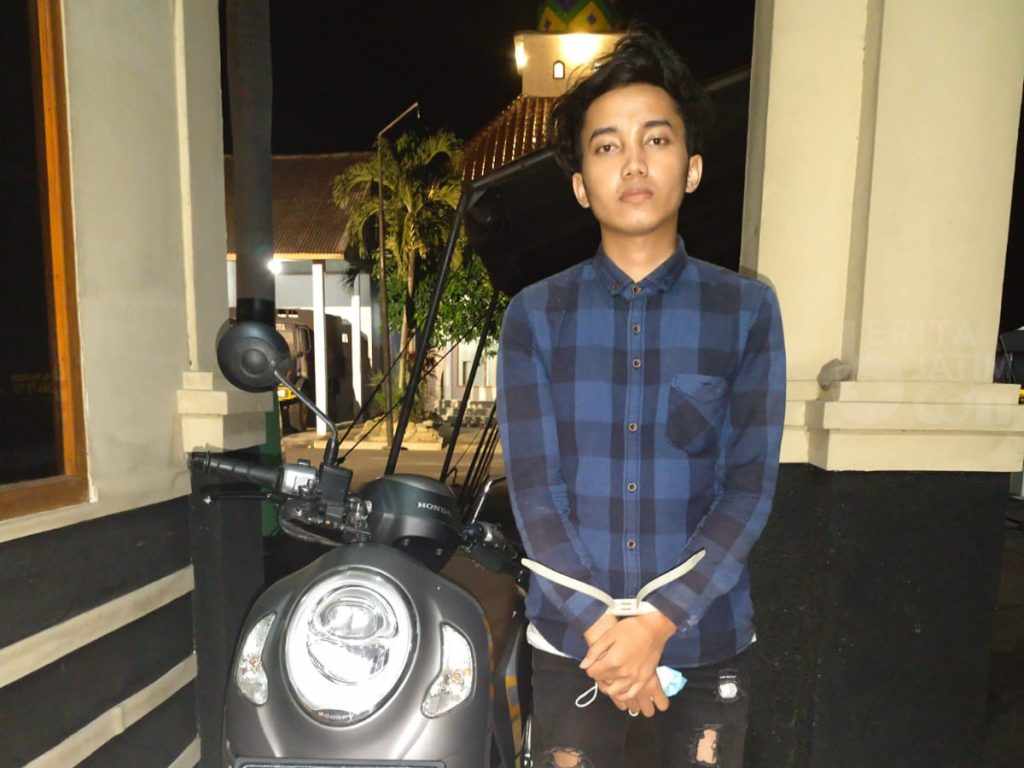 Kepergok Curi Motor Tukang Parkir, Pemuda di Kediri Nyaris Dihakimi Massa