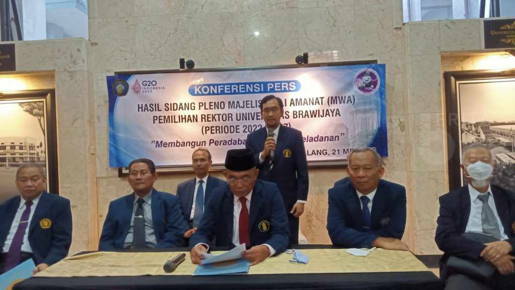 Lewat Sidang Pleno Majelis Wali Amanat, Prof Widodo Ditetapkan Sebagai Rektor UB Malang