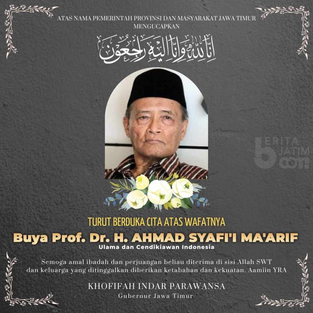 Khofifah Ajak Masyarakat Jatim Gelar Salat Gaib Untuk Buya Syafii Maarif